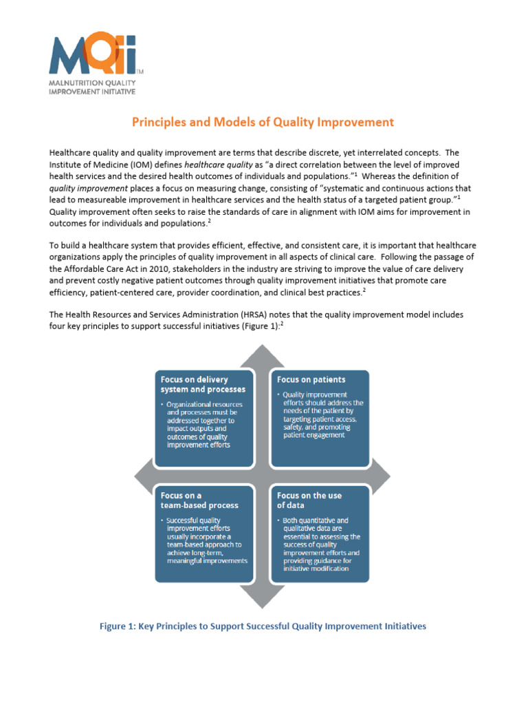 Quality Improvement in Healthcare Systems | PDF | Health Care | Quality ...