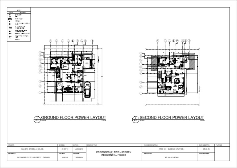 Two-Storey Power Layout Plans | PDF