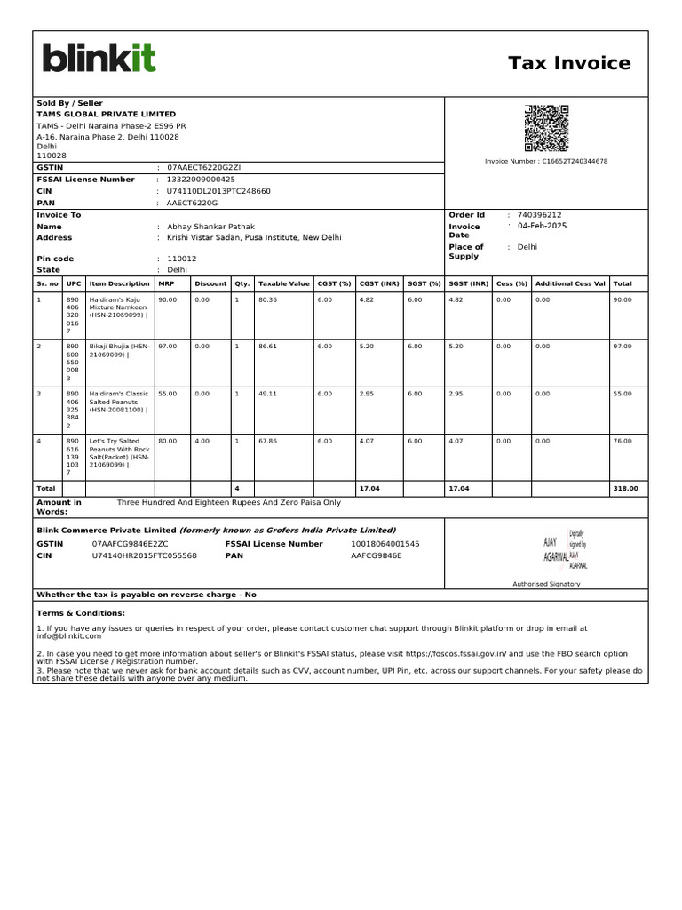 Detailed Tax Invoices for Purchases | PDF | Invoice | Payments