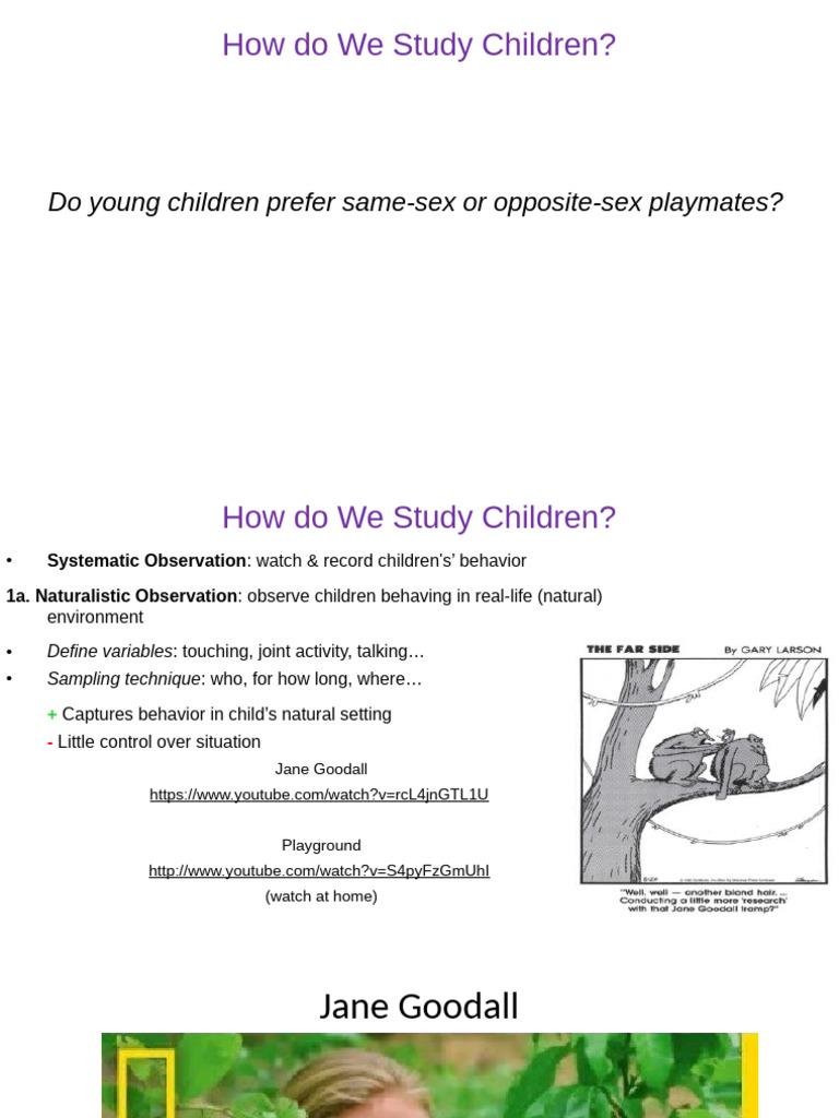 Methods for Studying Child Behavior | PDF | Psychology | Behavioural ...