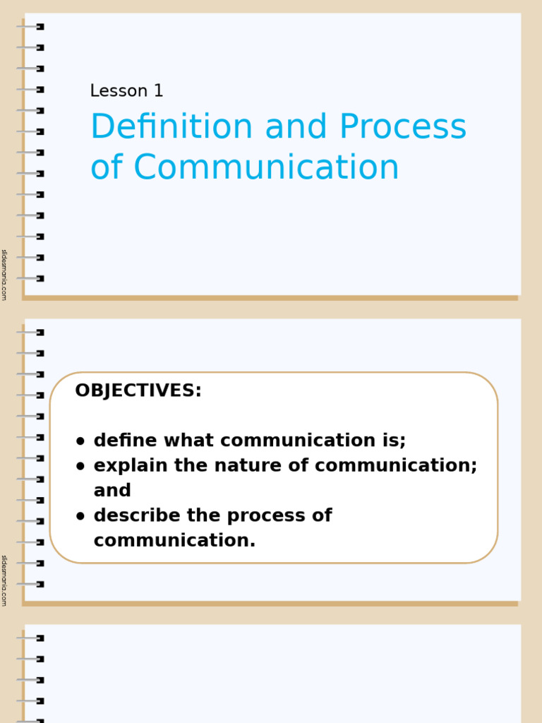 Oral Communication - Unit 1 - Lesson 1 - Definition and Process of ...