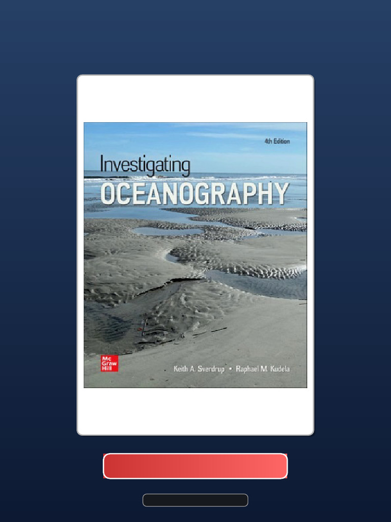 Investigating Oceanography 4th Edition Sverdrup Test Bank PDF Download