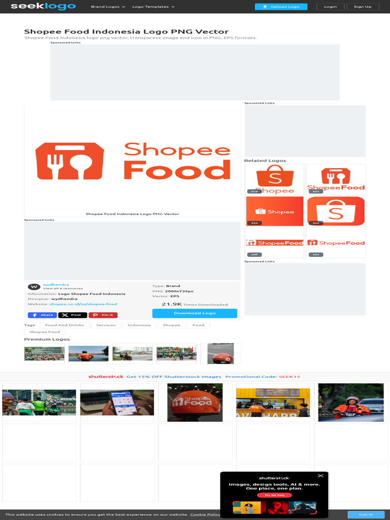 Shopee Food Indonesia Logo PNG Vector (EPS) | PDF | Computer File ...
