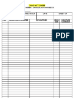 Maintenance Continuation Sheet