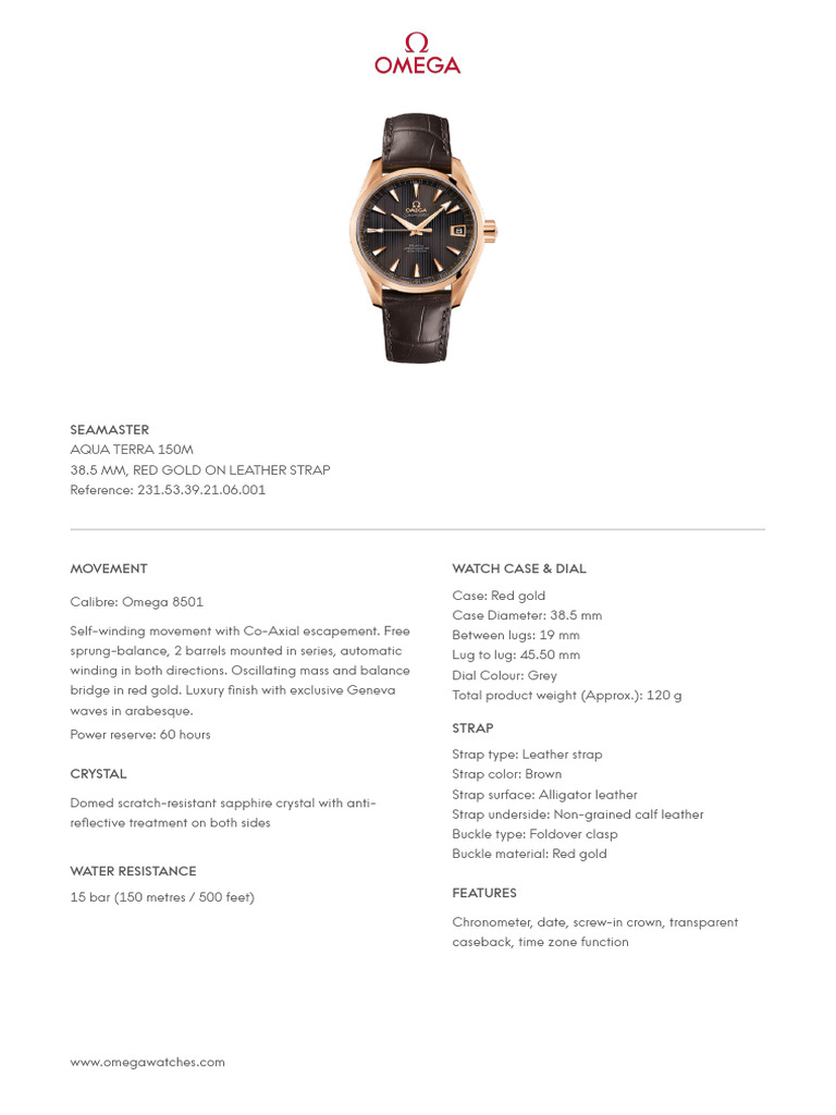 Omega Seamaster Aqua Terra 150M | PDF