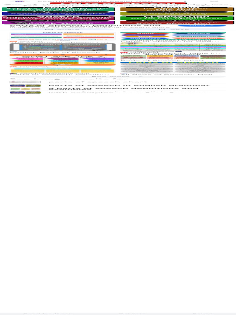 Parts of Speech - Google Search | PDF
