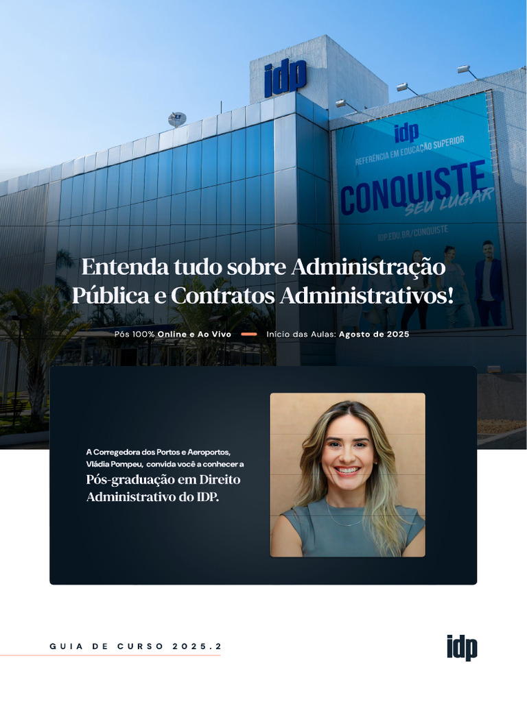IDP Online - Guia de Curso - Pós Graduação - Direito Administrativo ...