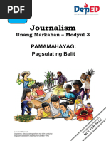 PAGSULAT NG BALITA o KOMENTARYO - Filipino8 | PDF
