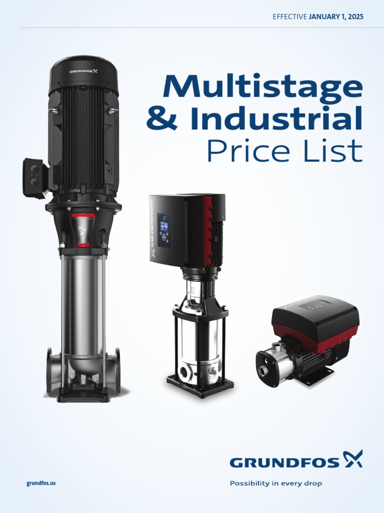 Multistage Industrial Price List 2025 | PDF | Pump | Mechanical Engineering