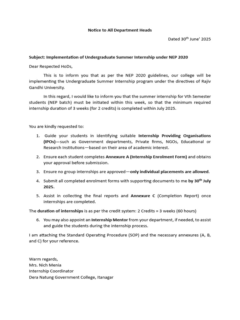 Curated visual reference: Picture Idea: Nep 2020 Summer Internship Guidelines