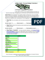 Assignment2 Needs and Wants Assignment Worksheet