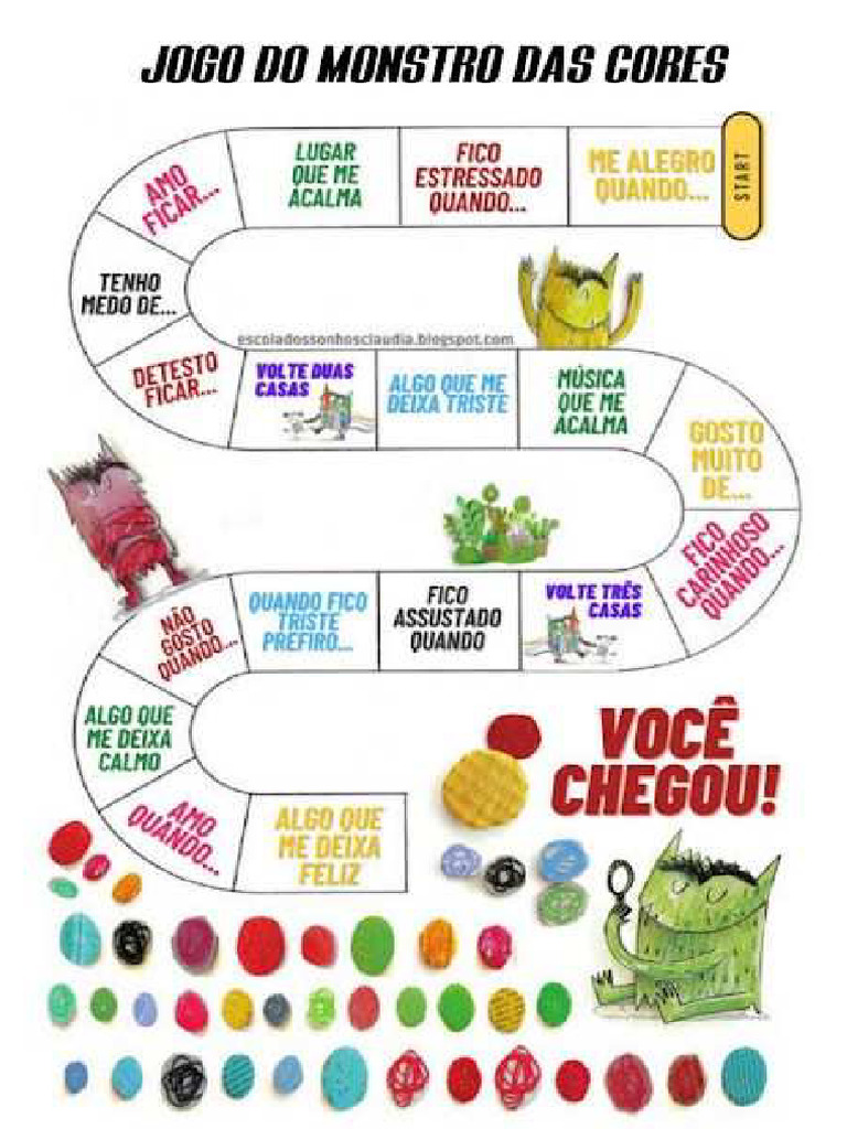 Jogo Monstro Das Cores | PDF