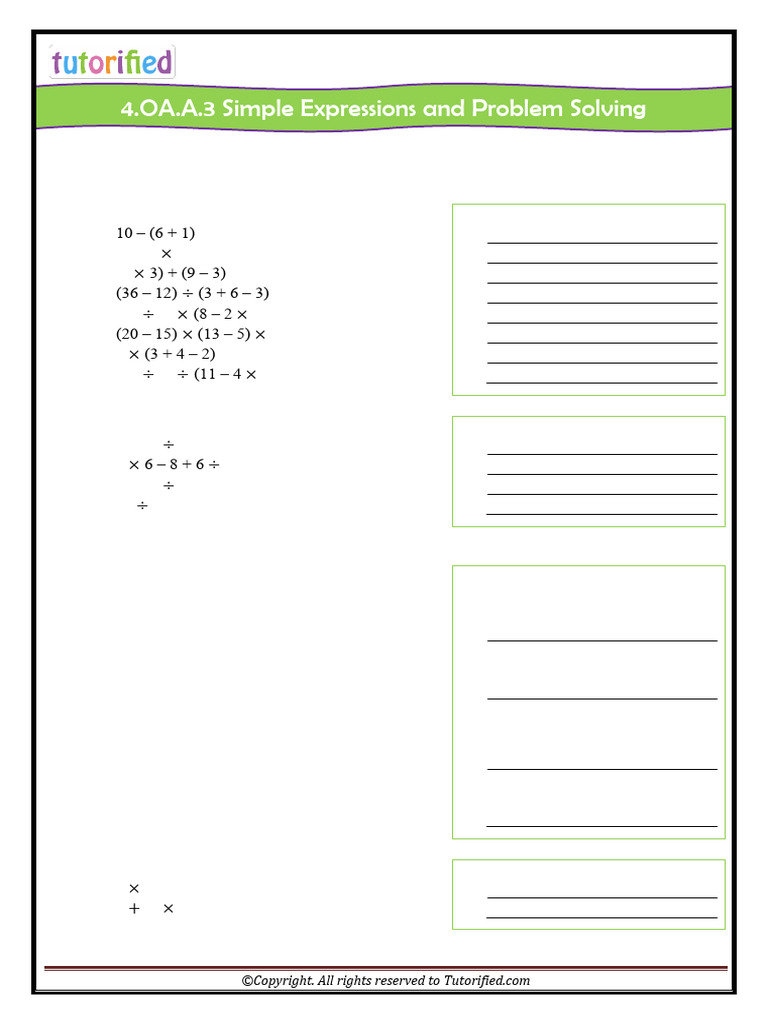 Math Expressions and Problem Solving Guide | PDF