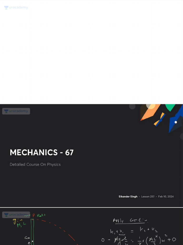 Mechanics Notes | PDF