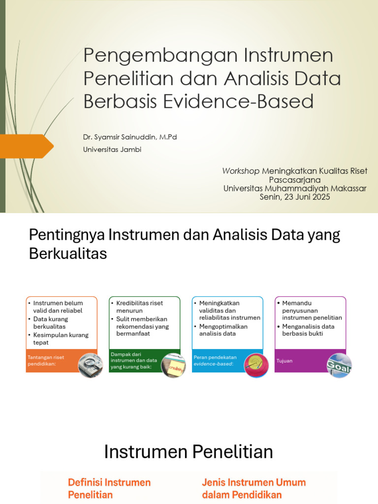 Pengembangan Instrumen Penelitian Berkualitas | PDF