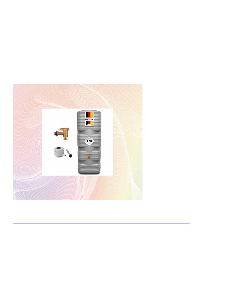 9865 4rain Quadro Regentonne Komplett-Set 170 Liter Betongrau Inkl ...