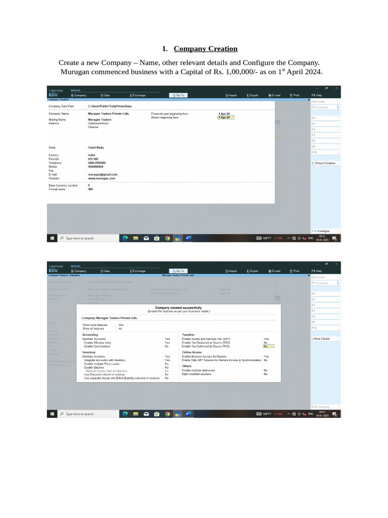 BBA Tally - Lab Progams | PDF | Debits And Credits | Business Economics
