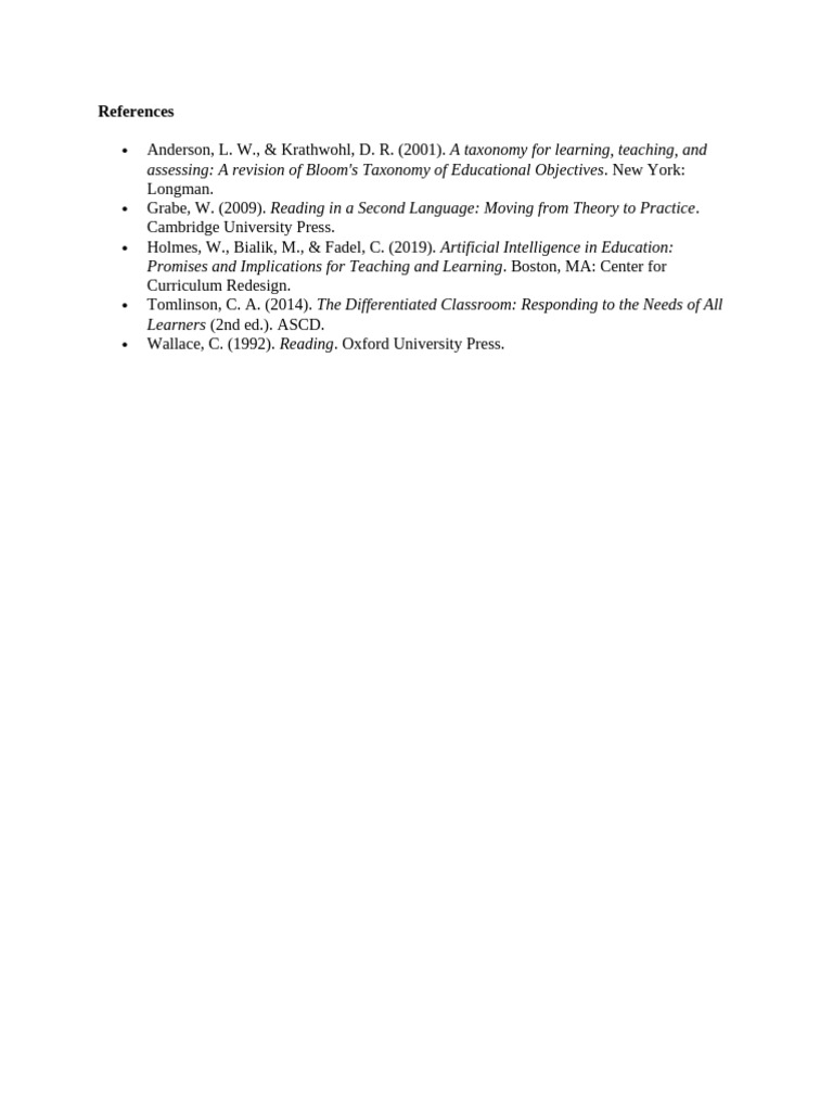 Key Educational References and Insights | PDF