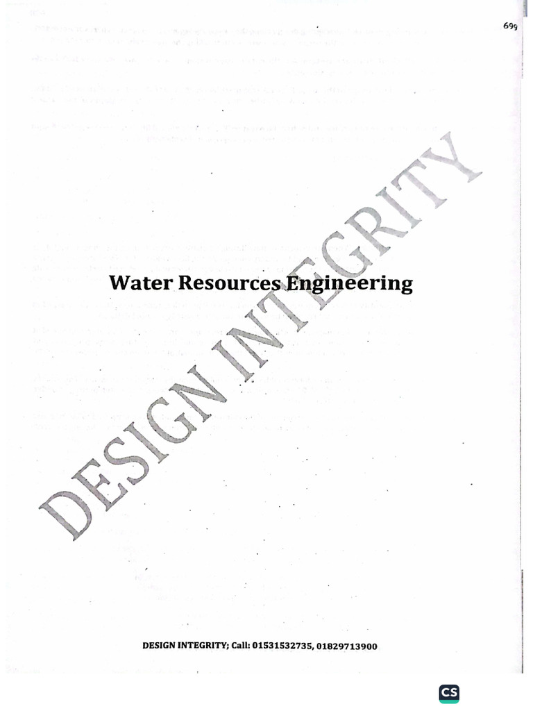 Water Resource Engineering | PDF