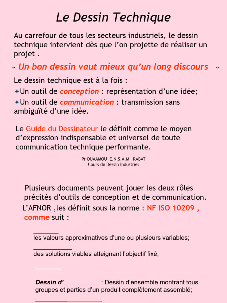 Introduction au Dessin Technique | PDF | Dessin | Dessin technique