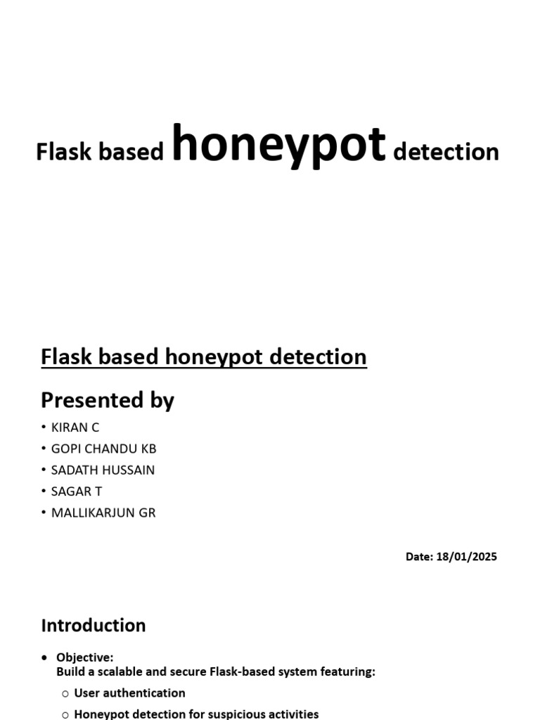 Flask Honeypot Detection System Guide | PDF | Password | Postgre Sql
