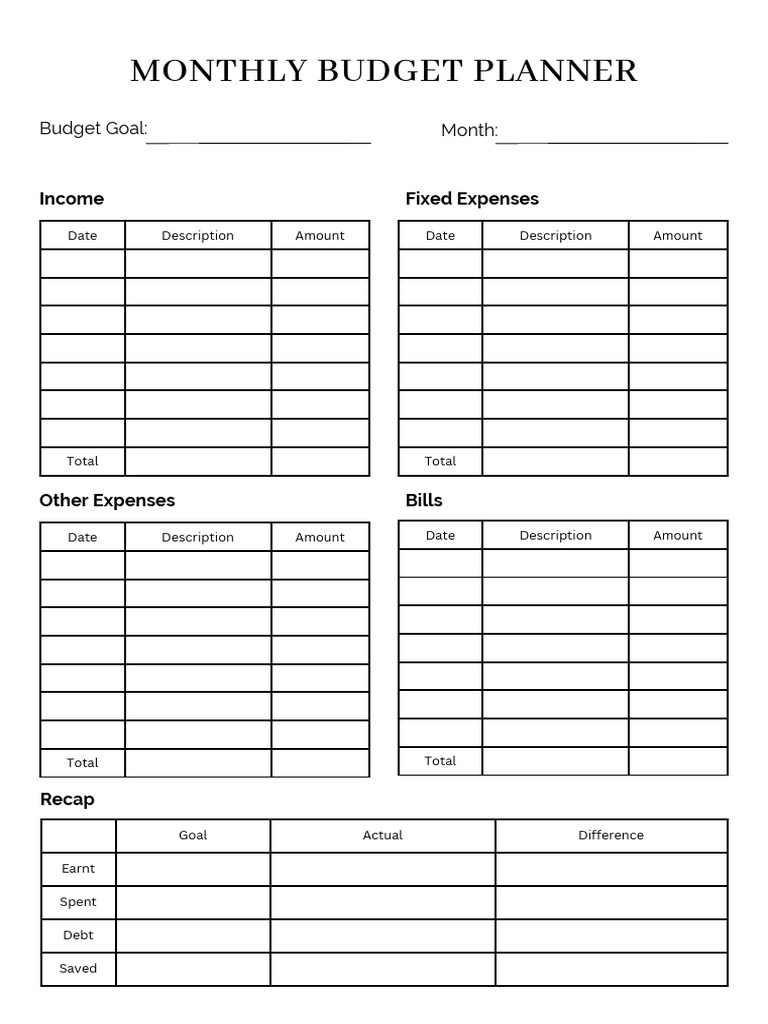 Elegant and Clean Monthly Budget Planner Sheet - 20250321 - 071723 ...