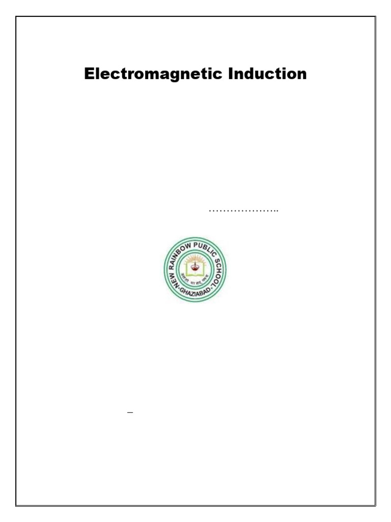 Electromagnetic Induction Project Report | PDF