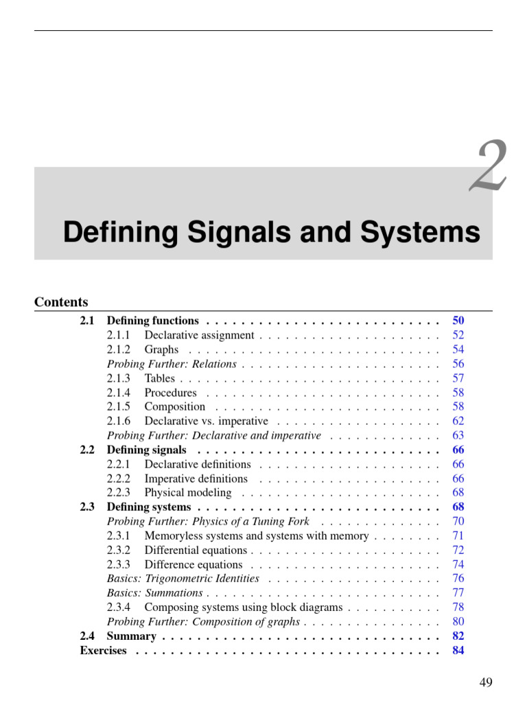 Understanding Signals and Systems | PDF | Function (Mathematics) | Force