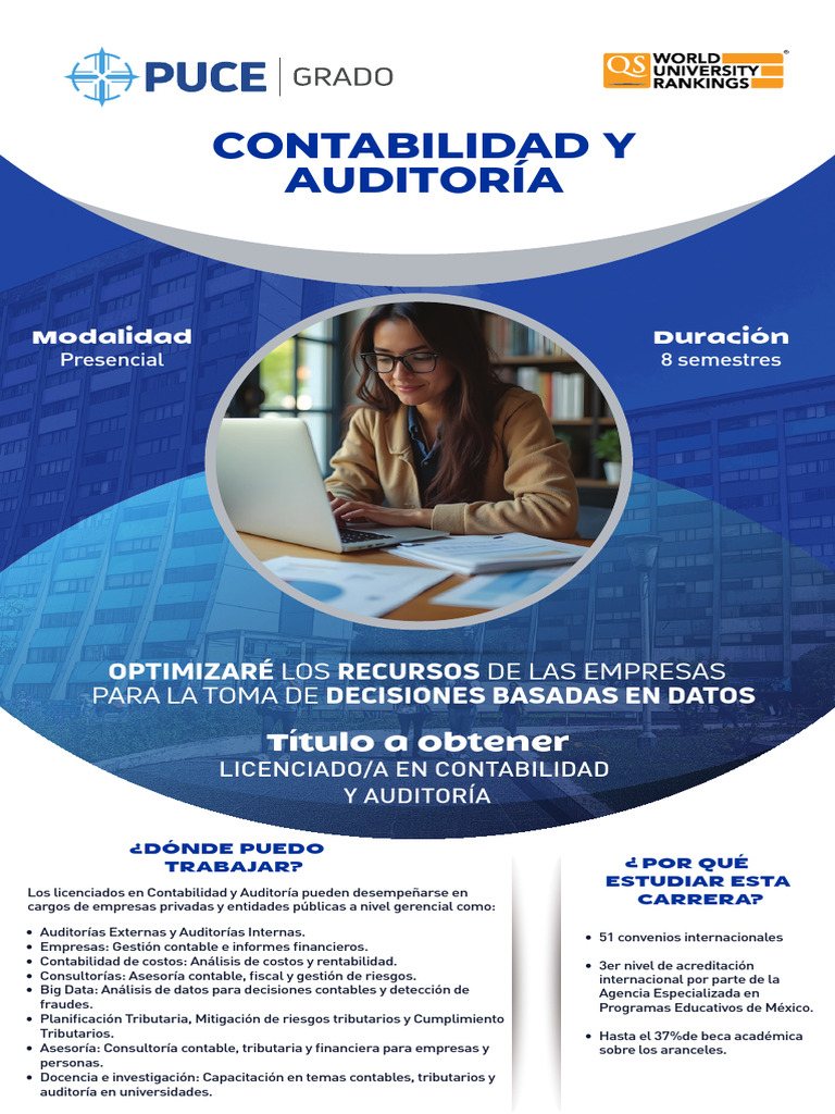 Licenciatura en Contabilidad y Auditoría | PDF | Auditoría | Contabilidad