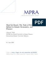 Shari'ah Boards, Fatwas, and Ijtihad in Islamic Finance