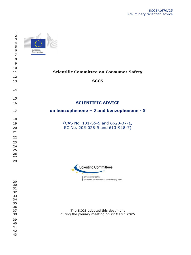 Safety Assessment of Benzophenones in Cosmetics | PDF | Toxicity ...