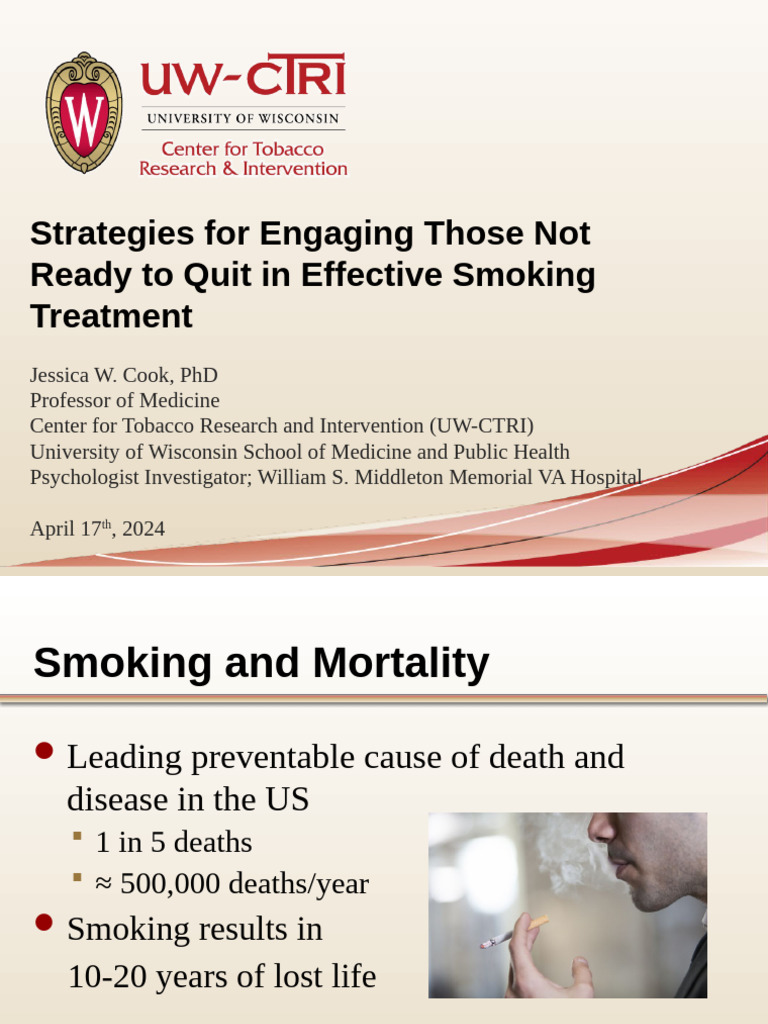Ls Slide Deck Cook 2024-04-17 | PDF | Smoking Cessation | Chronic Condition