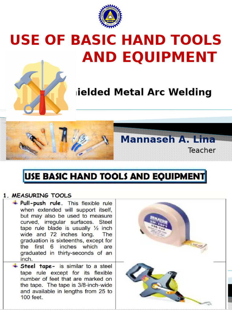 Use of Basic Hand Tools and Equipment | PDF