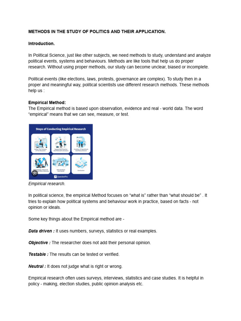 Political Research Methods Explained | PDF | Ethnography | Empirical ...