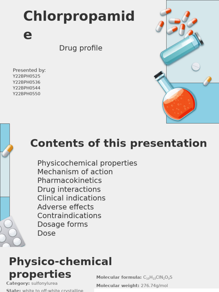 Chlorpropamide 50 | PDF