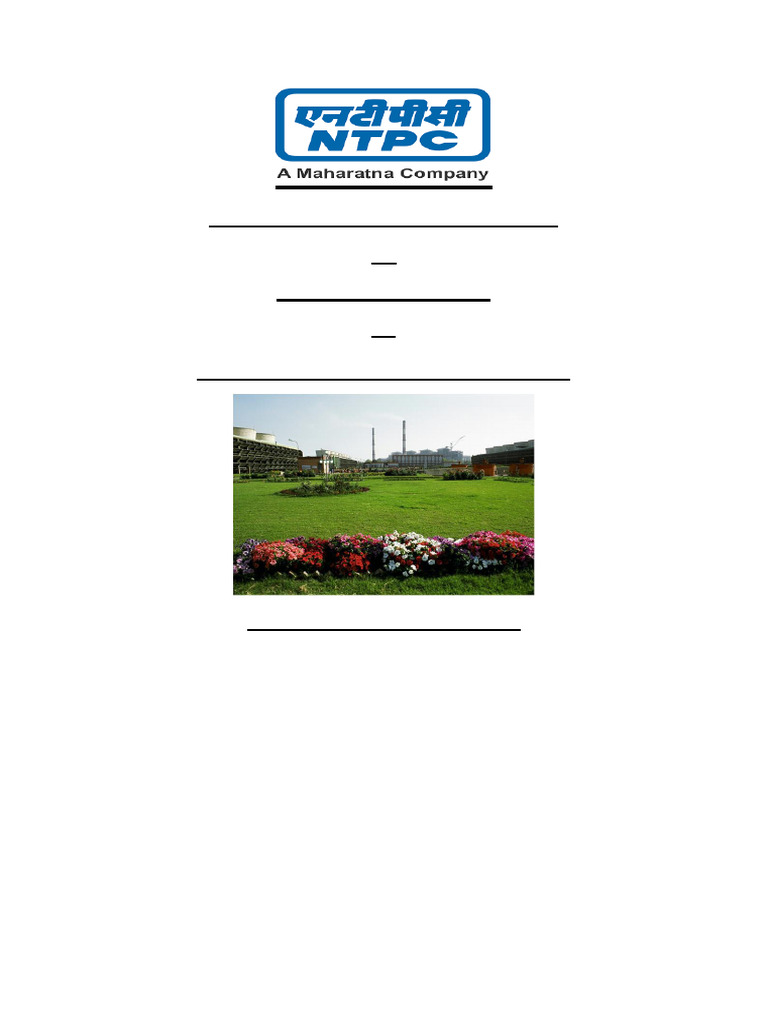 A Summer Training Report of NTPC Final | PDF | Turbine | Boiler