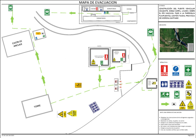 Mapa de Evacuacion MD25 | PDF
