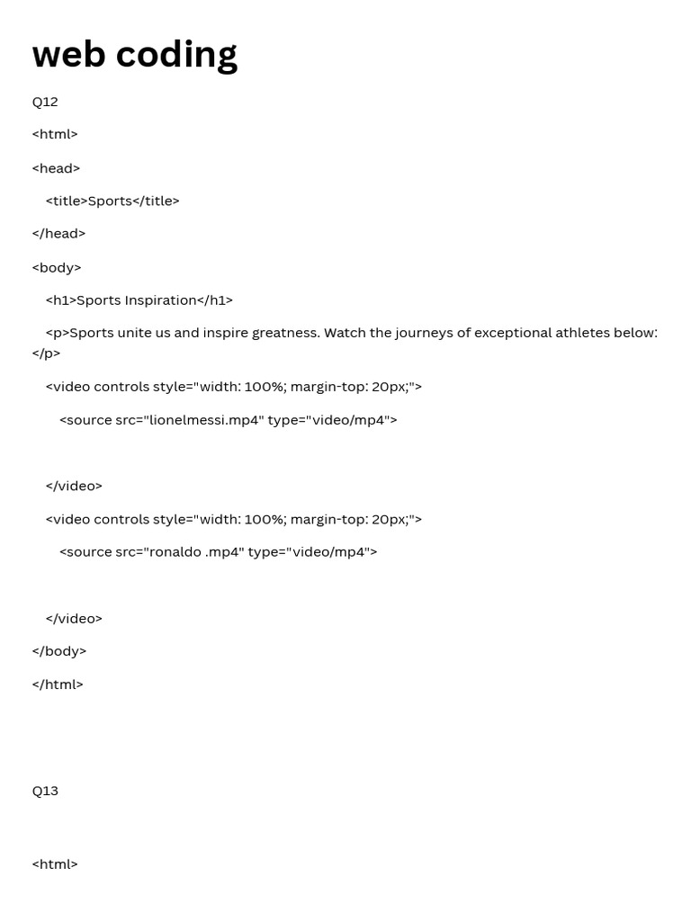 Web coding pdf