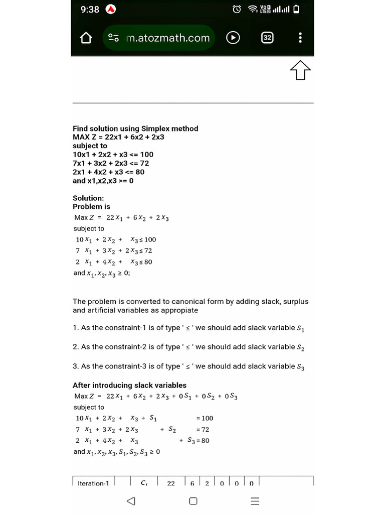 Simplex 3 | PDF