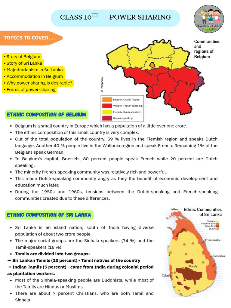 Power Sharing in Belgium and Sri Lanka | PDF | Sri Lanka | Belgium