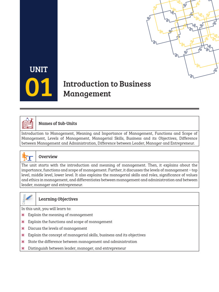 Introduction to Business Management Concepts | PDF | Entrepreneurship ...