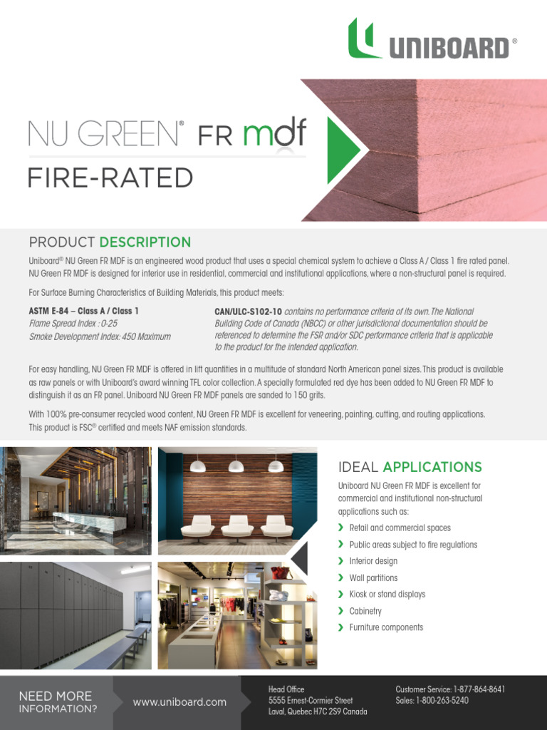 Uniboard NU Green FR MDF Overview | PDF | Forest Stewardship Council ...