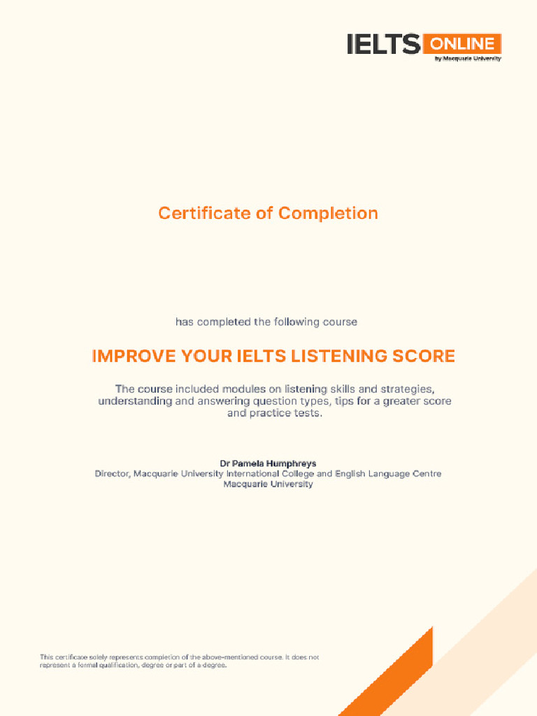 Ayo24 Improve Your IELTS Listening Score Academic Listening Certificate ...