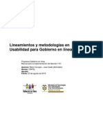 GEL108 CINTEL Lineamientos y Metodologias en Usabilidad