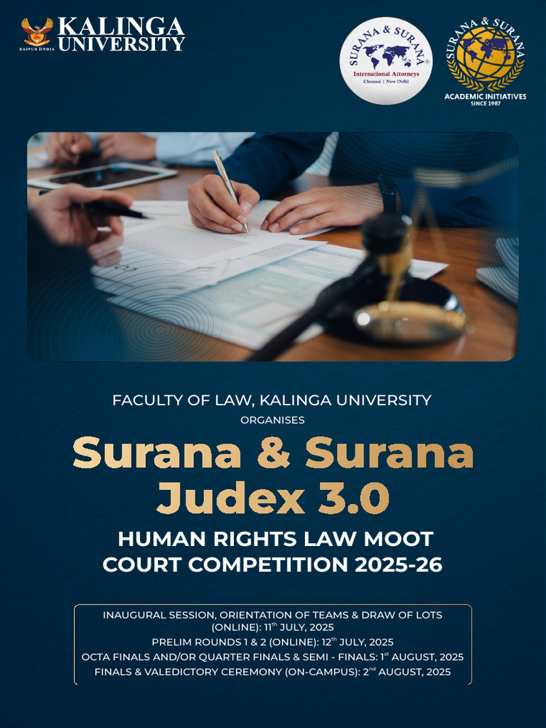 Human Rights Law Moot 2025-26 Details | PDF | Learning | Cognition