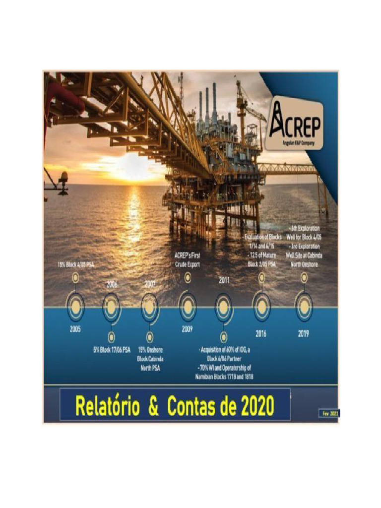 Desempenho e Estratégia da ACREP S.A. | PDF | Petróleo | Angola