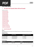 Fluid Capacity Tables | PDF | Audi | Copyright