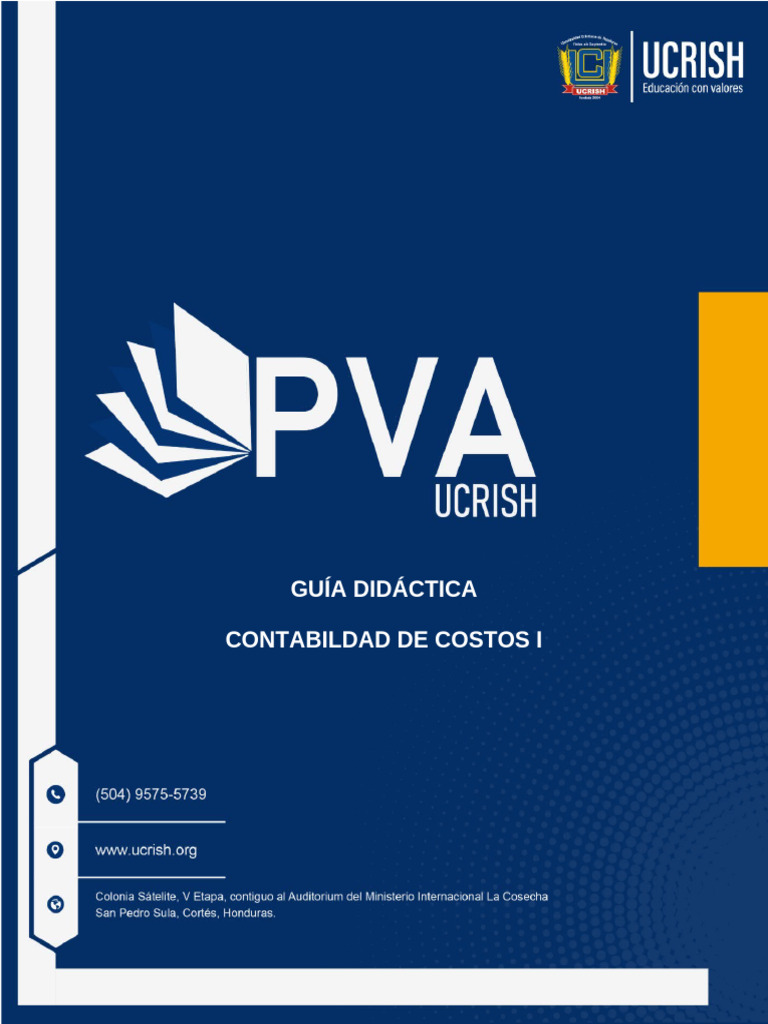 Guía Didáctica: Contabilidad de Costos I | PDF | Aprendizaje | Toma de ...