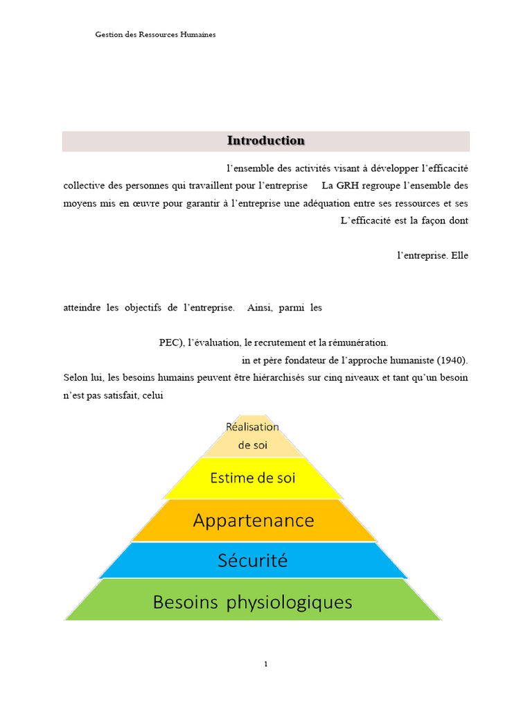 Gestion des Ressources Humaines Efficace | PDF | Recrutement | Gestion ...