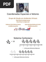 ApresentacaoGEAV Matematica Coordenadas Espaciais Vetores